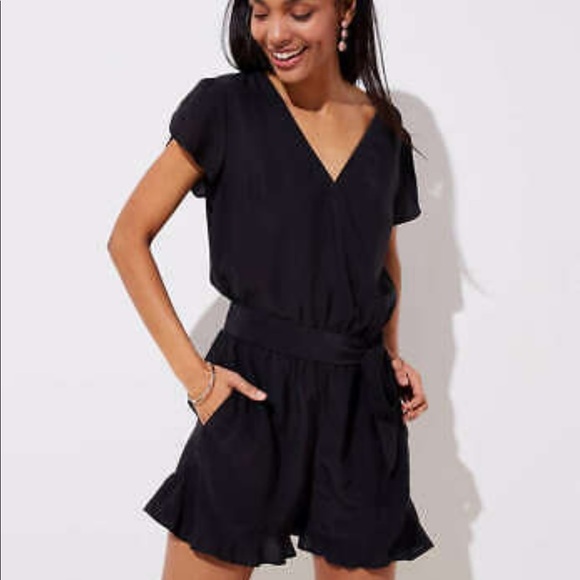 ruffle wrap romper